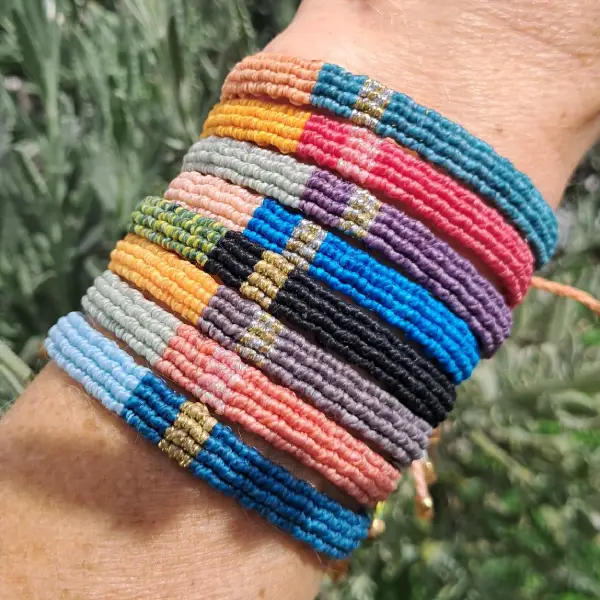 bracelet tissé 4 fils B