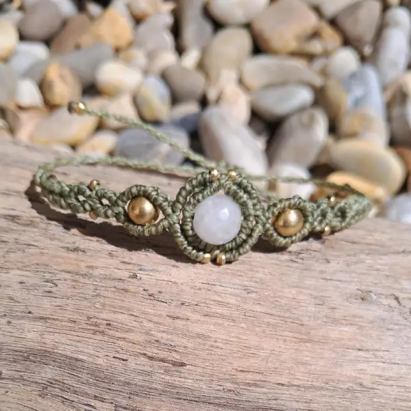 Bracelets délicats avec perle d'aventurine – Image 3