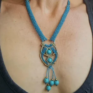 Collier nomade turquoise
