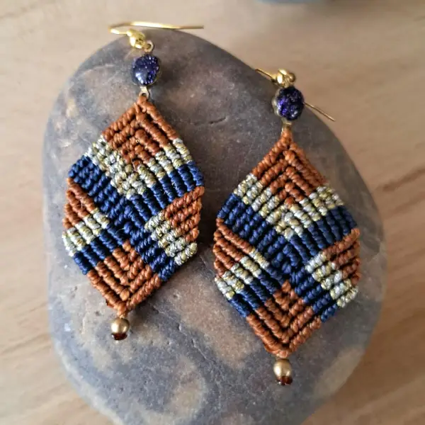 Boucles d'oreilles géométricolore. – Image 5